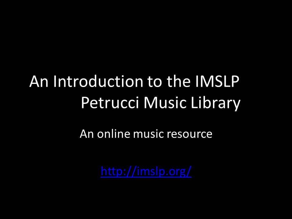 Petrucci Music Library